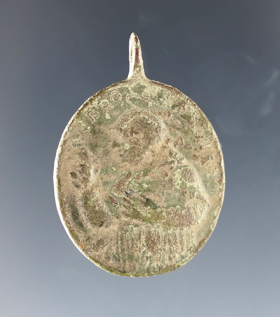 1 1/8" Contact Period Jesuit Medal in excellent condition. Townley Read Site in Geneva, New York. 