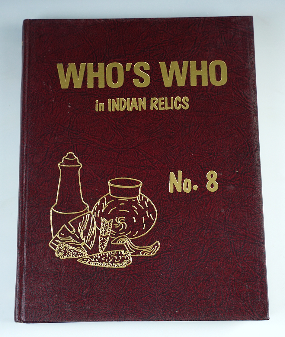 Hardcover Book: "Who's Who in Indian Relics" No. 8, 1st edition. In very good condition.