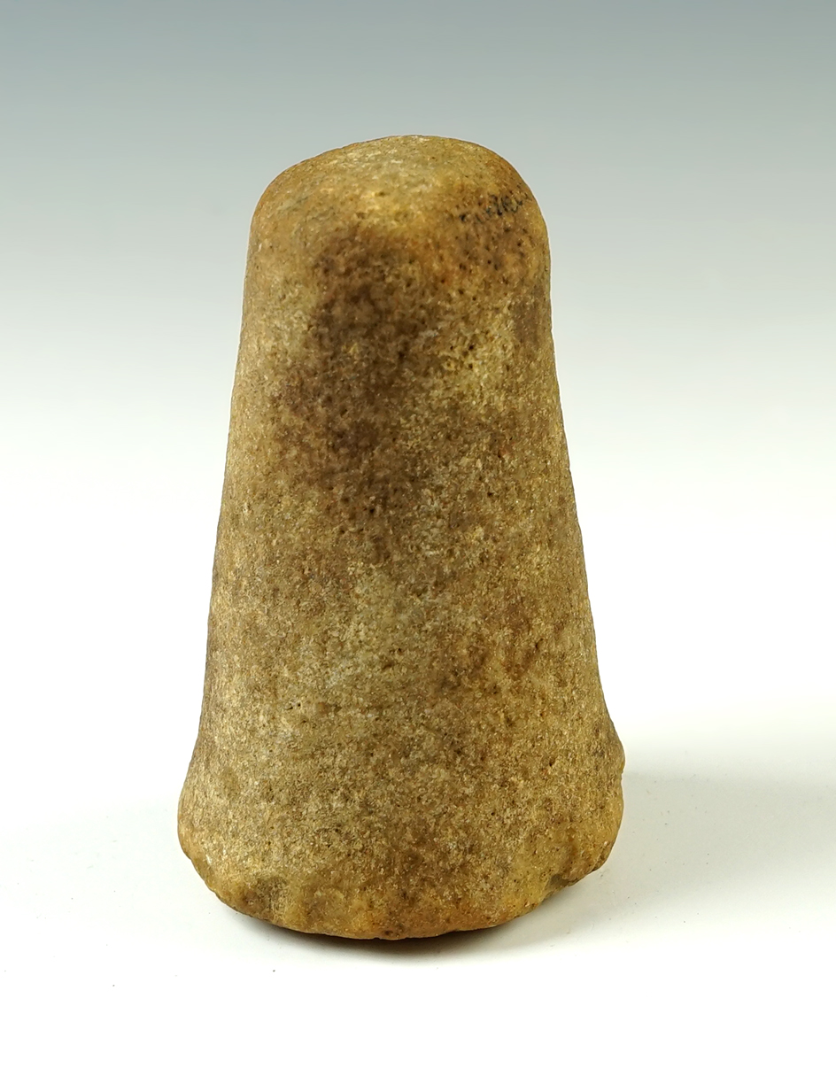 Well patinated 4 7/16" tall Pestle found in Fairfield Co., Ohio.