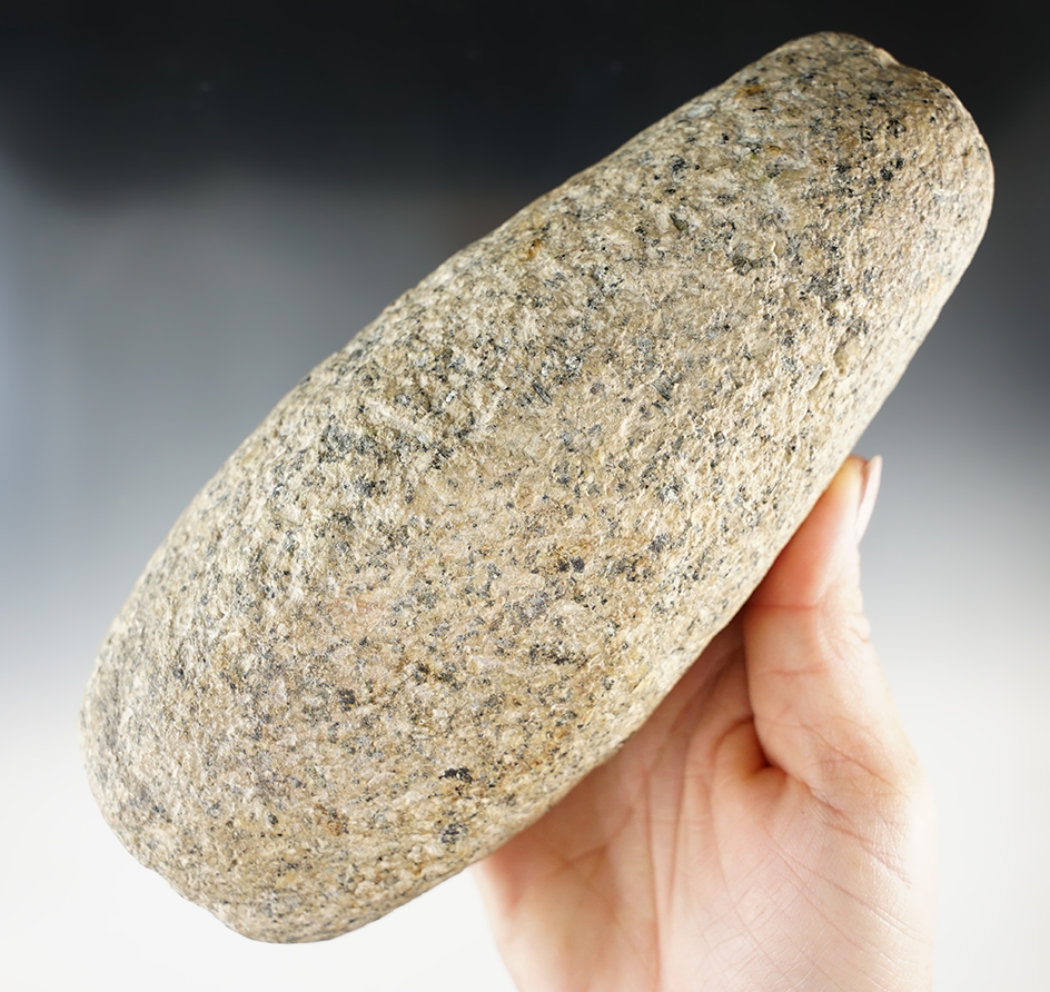 6 1/2" Granite Pestle found in Gallia Co., Ohio. Ex. Jon Ziegler Collection.