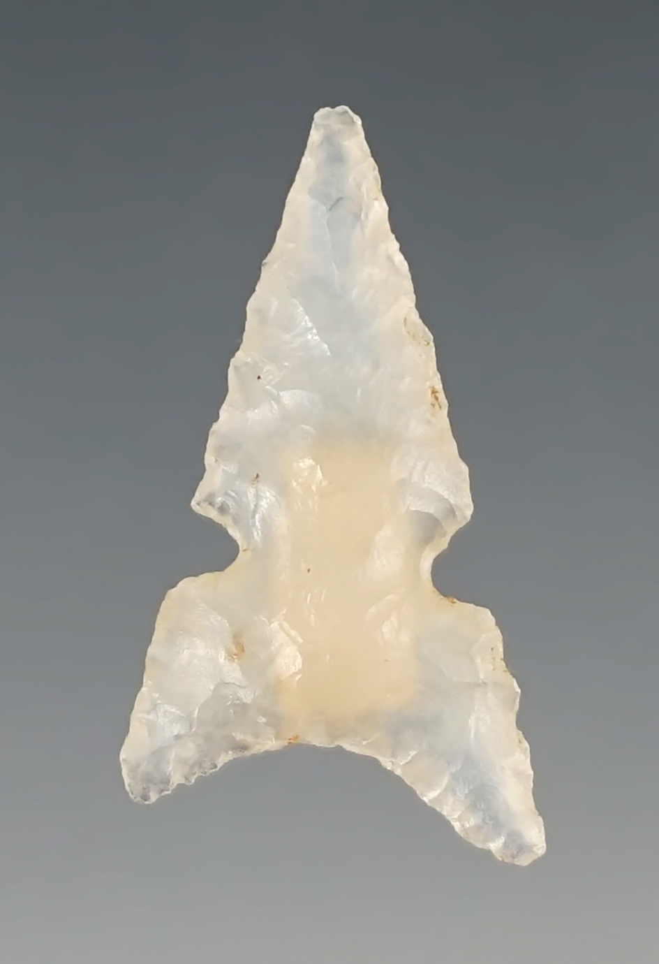 1 1/8" Pueblo Sidenotch that is very well flaked from highly translucent Agate, New Mexico.