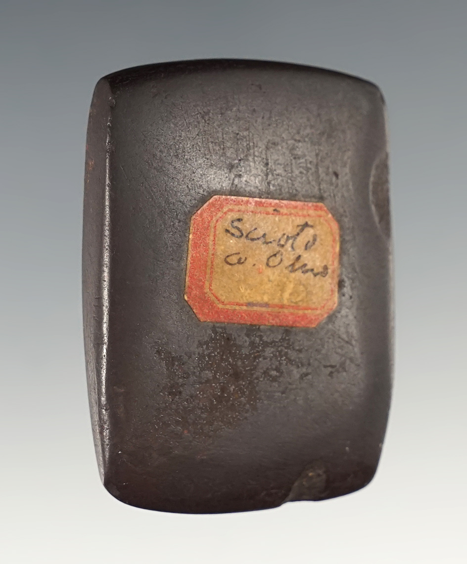 2" Beautifully polished Hematite Celt found in Scioto Co., Ohio. From the Payne Collection.