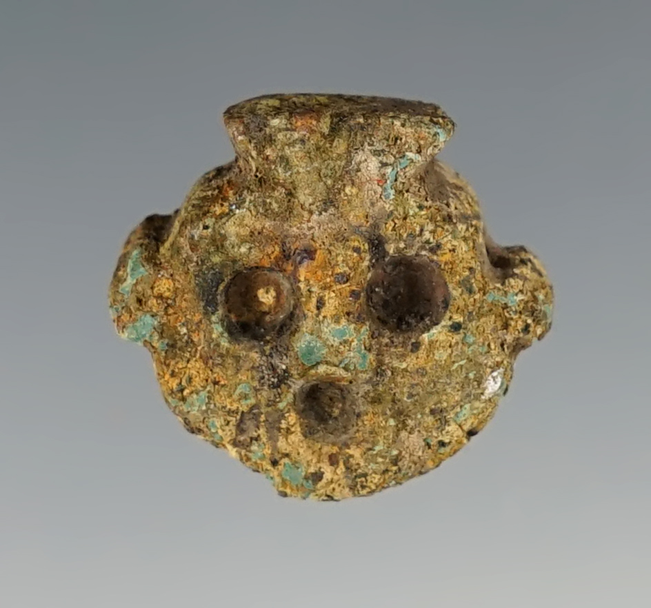 Very rare! 13/16" Human Effigy Pendant that is drilled for suspension. Found in New Mexico.