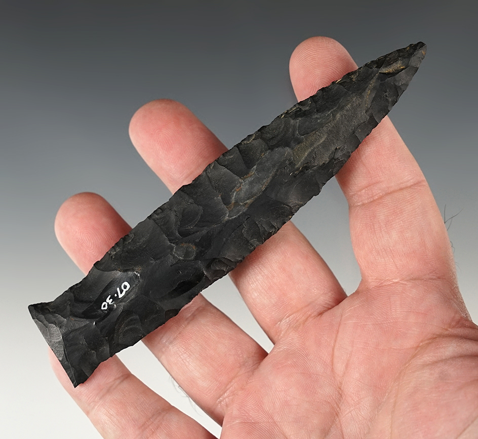 5 1/16'' Munker's Creek found in Cooper Co., Missouri. Comes with a Stermer COA.