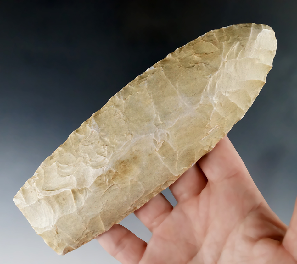 6 3/16" long Neolithic Flint Celt that is excellently shaped and styled found in Africa.