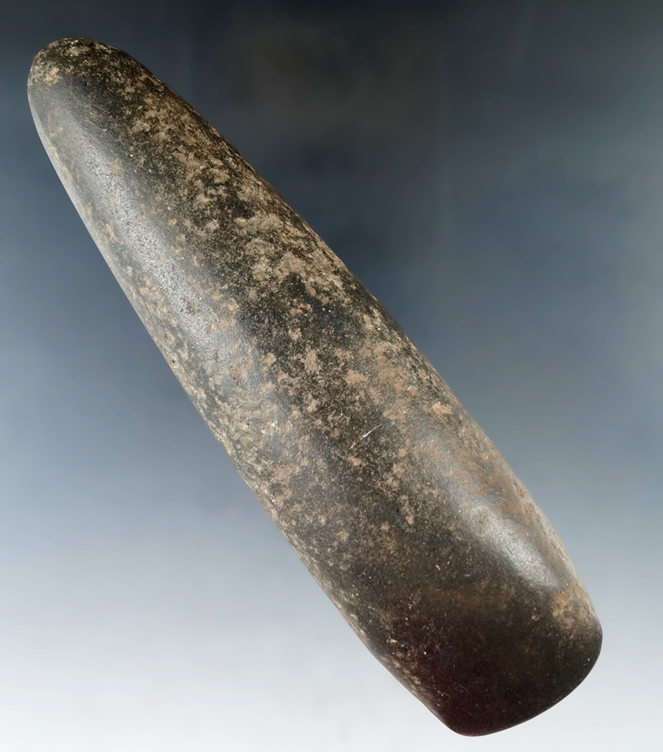 Nice! 6 13/16" well styled tapered Poll Celt found in Grayson Co., Texas by Harry Gaines.