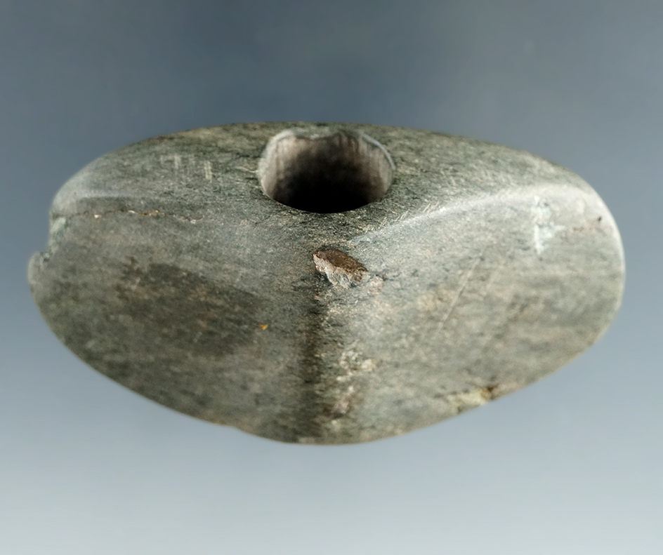 Excellent style 2 3/4" raised barrel Hardstone Bannerstone found in Tennessee. Ex.  Wehrle