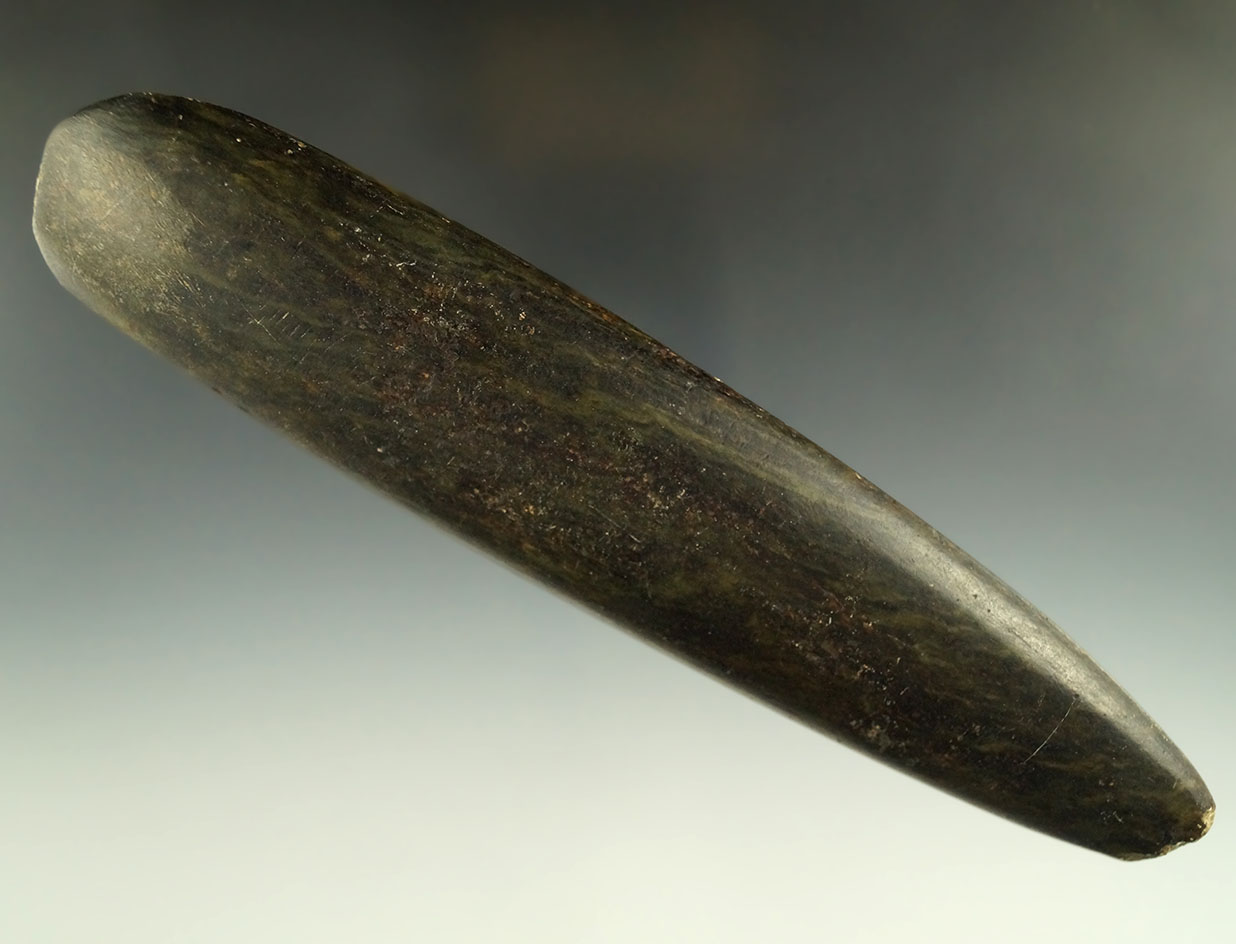 Large and nice! 7 7/8" jadeite/nephrite adze - Washington/British Columbia area.