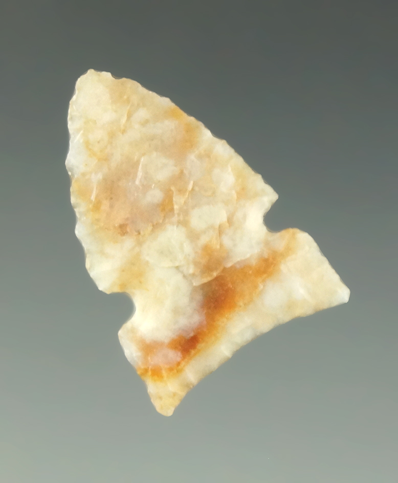 15/16" Alibates Flint sidenotch found in Colorado.