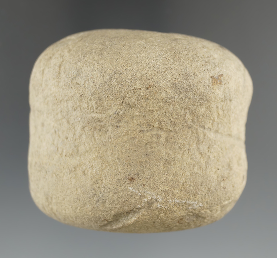 2 1/4" 3/4 grooved Hammerstone found in Indiana.