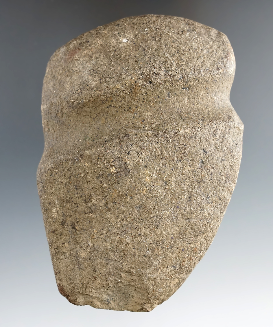 Rare style 4" long 3/4 slant-groove Axe found in Indiana.