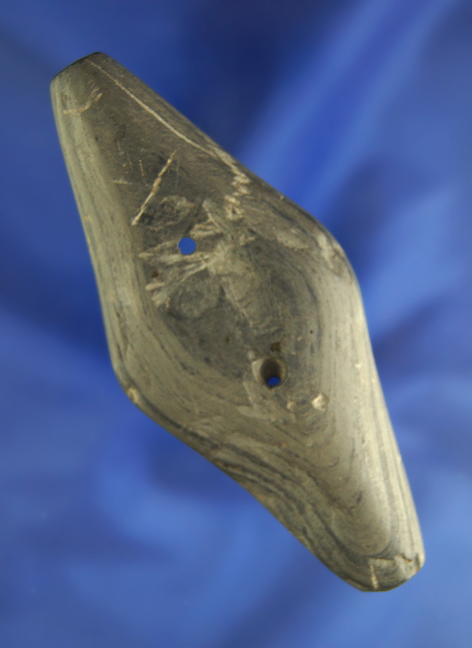 4" Adena Expanded Center Gorget found in Crawford Co.,  Ohio.