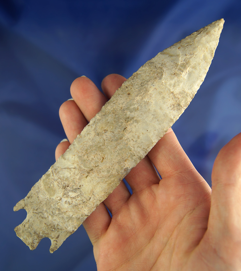 Large and nice! 6 3/8" Etley with restoration to base and one ear found in Missouri.