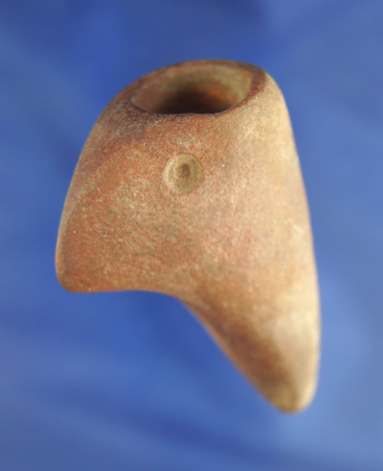 2 9/16" nicely styled and heavily patinated Bird Effigy Pipe found in Scioto Co.,  Ohio
