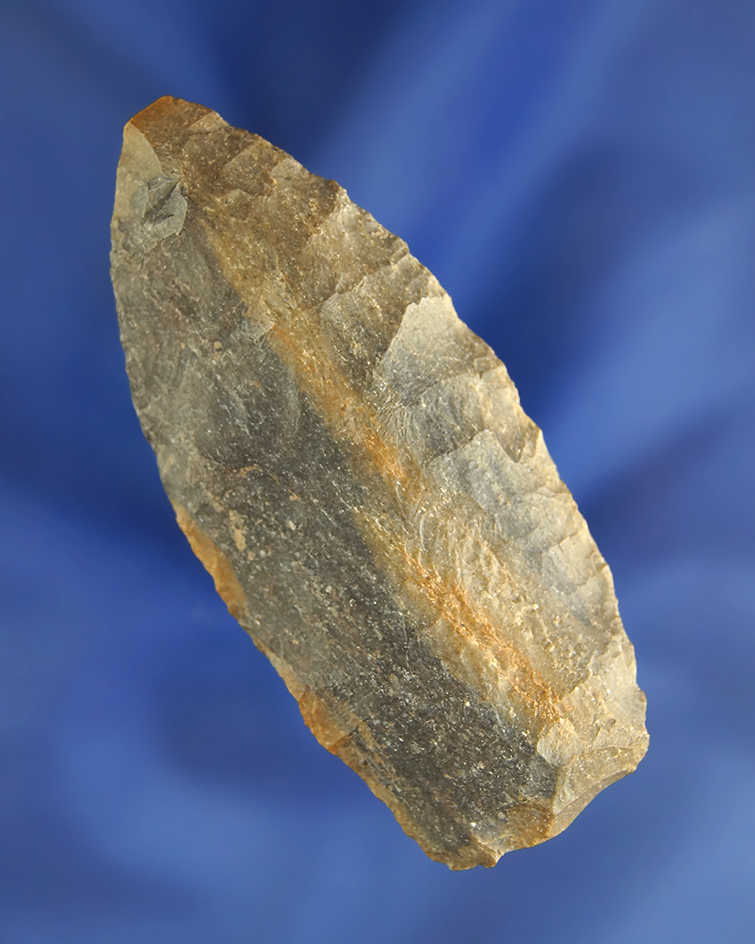2 13/16" Paleo Lance found in Harrison Co.,  Indiana - Breathitt chert. Jackson COA.