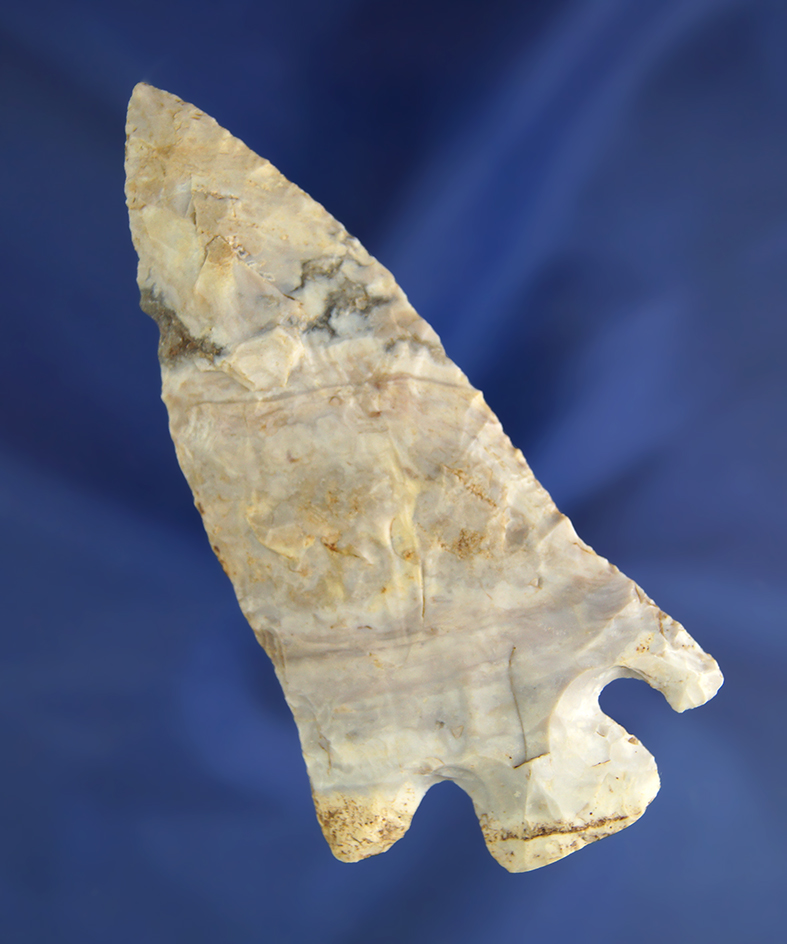 4 3/16" Melville Knife made from Jefferson City chert found in Missouri.