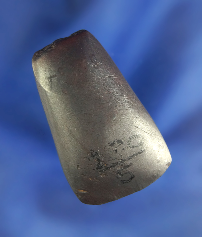 1 5/8" Well polished Miniature Hematite Celt - Ex. Gordon Meuser collection. Found in Ohio.