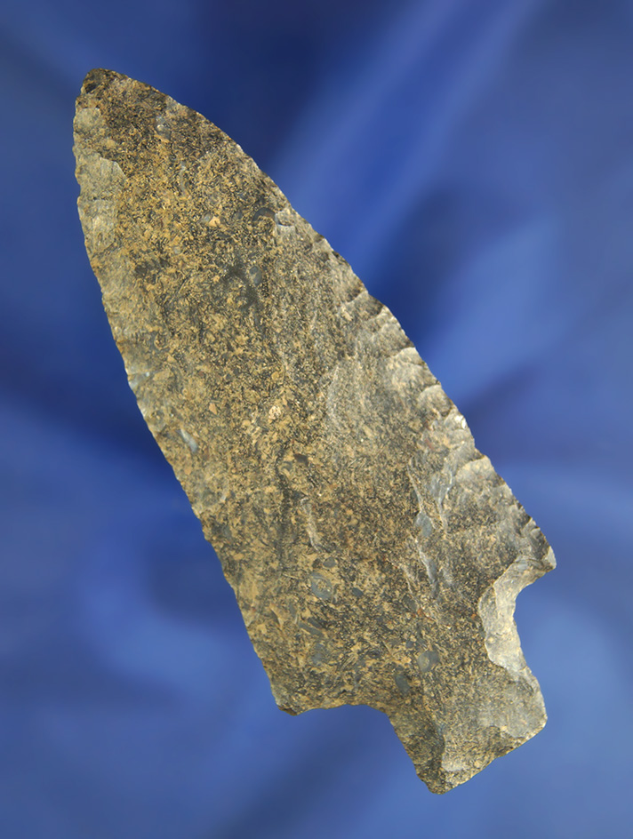 Well patinated 4 1/16" Stemmed Knife found in Indiana.