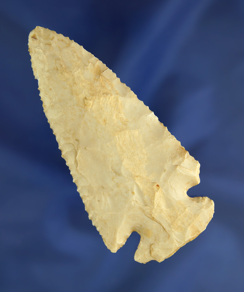 3 5/8" Burlington chert Beveled Dovetail found in St. Louis Co.,  Missouri near Spanish Lake.