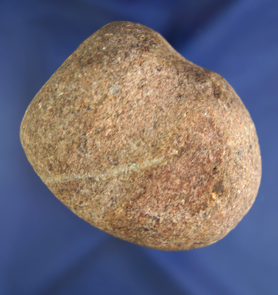 Classic style 3 1/4" long 3/4 grooved Hammerstone found in Ohio.