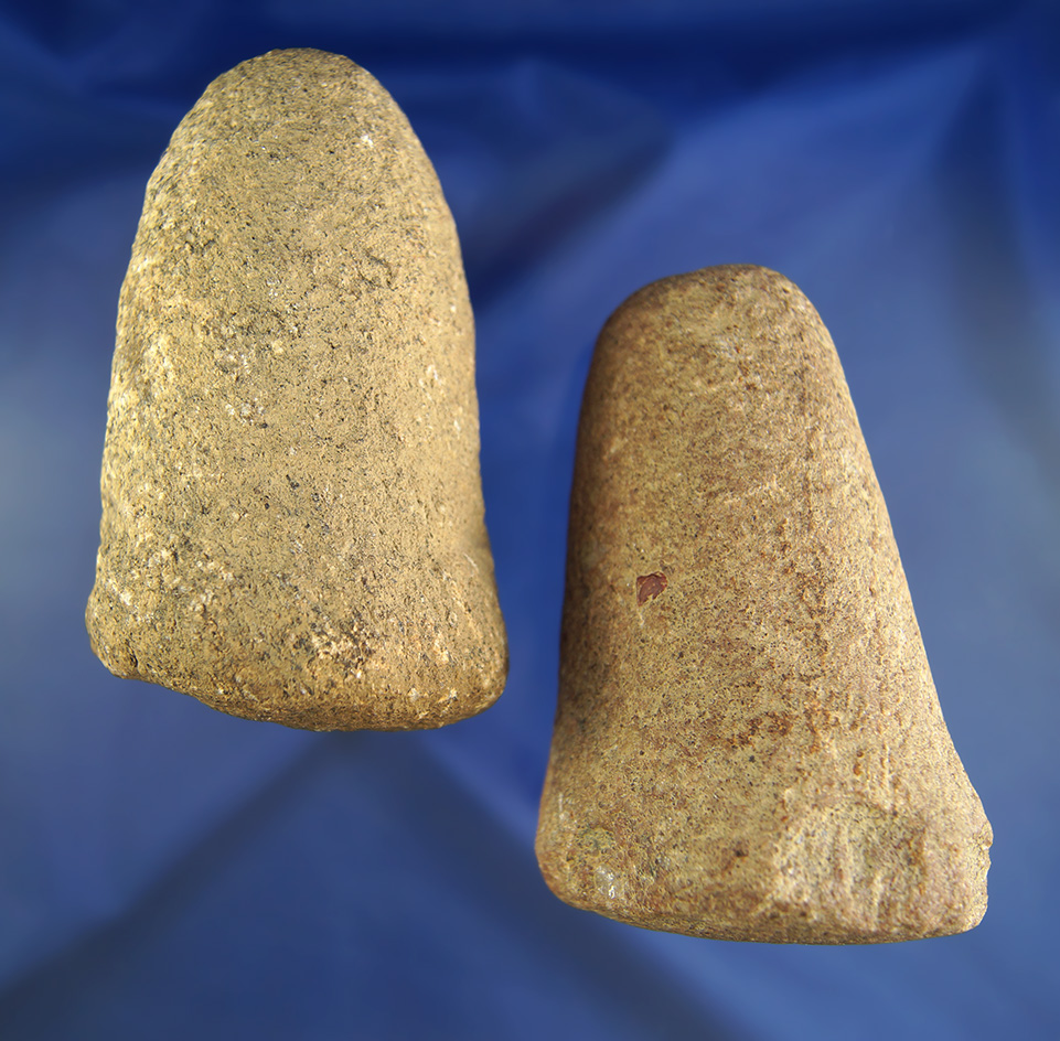 Pair of Stone Pestles found in Ohio, both around 4 1/4" tall.