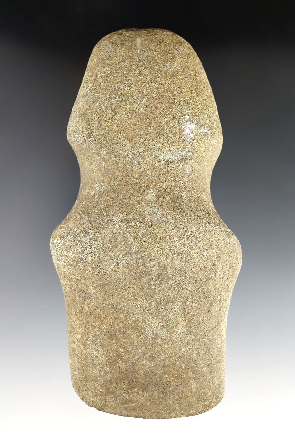 Nicely styled 6 7/8" Full Grooved Archaic Axe recovered in Sellersville, Pennsylvania.