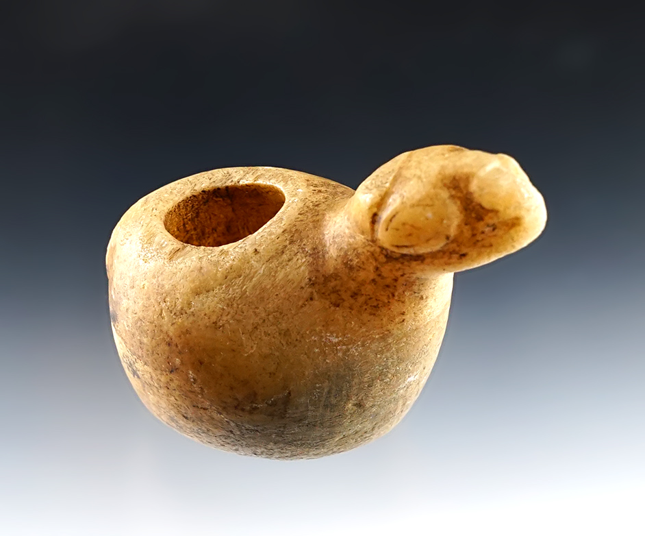 Nicely patinated 2 3/4" llama Canopa made from Quartz found in Peru. 