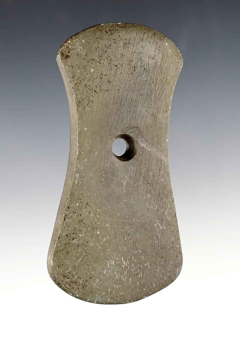 Exceptional 3 13/16" Bi-Concave Pendant in excellent condition. Bath Twp., Allen Co., Ohio.