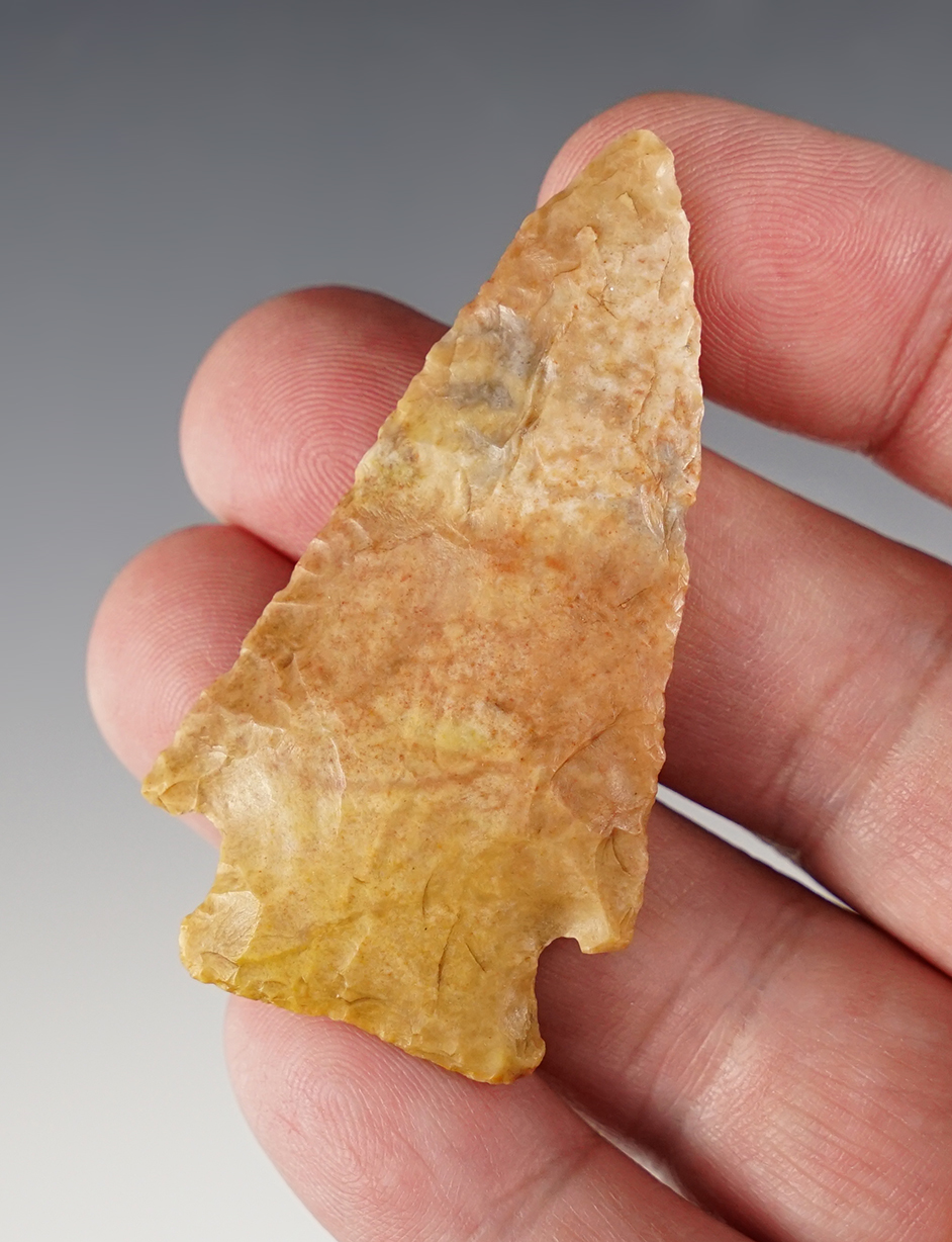 2 3/8" Cornernotch Knife made from multi-colored Flint found in Colorado.