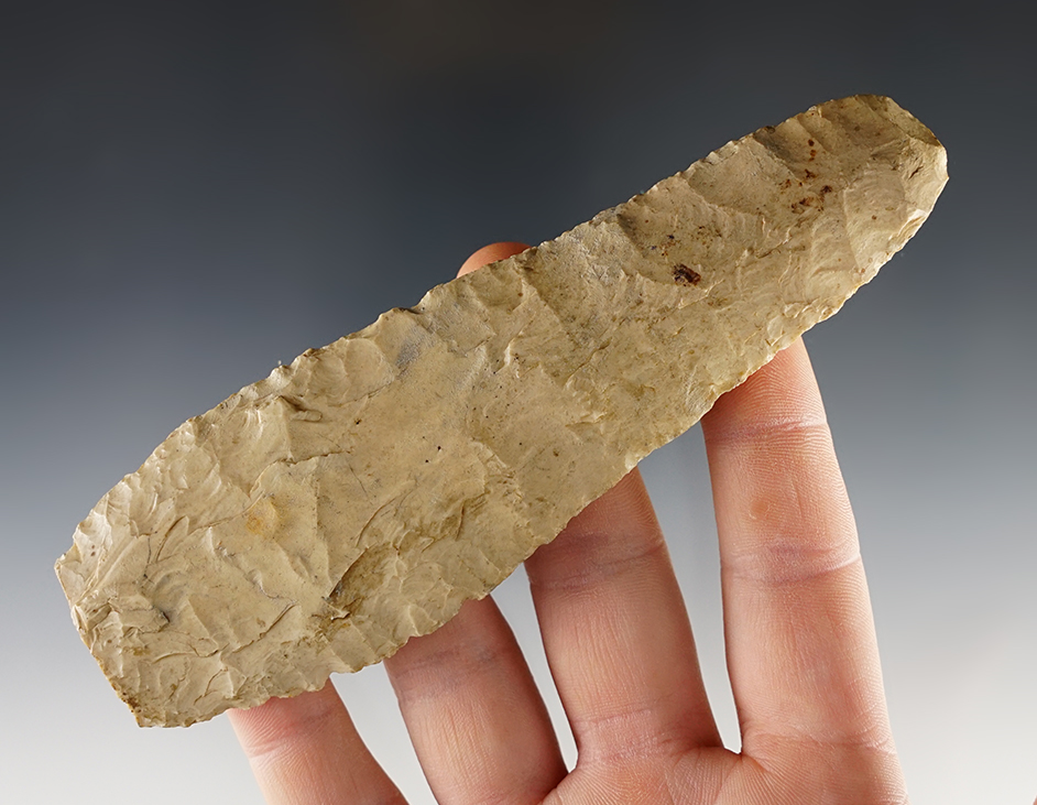 Large 5 5/16" Flint Blade found south of Terre Haute, Vigo Co., Indiana.