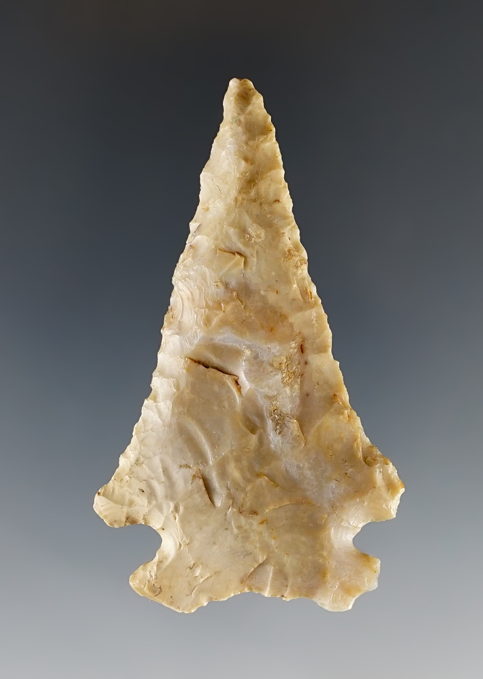 2 11/16" Archaic Bevel with nice quartz vein found in Indiana.