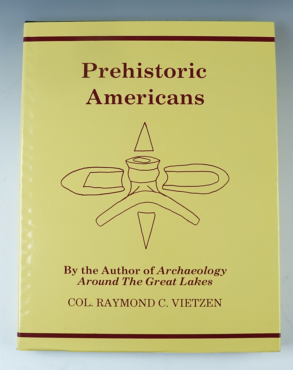 Hardcover Book: "Prehistoric Americans" by Col. Raymond Vietzen, 1989. In very good condition.