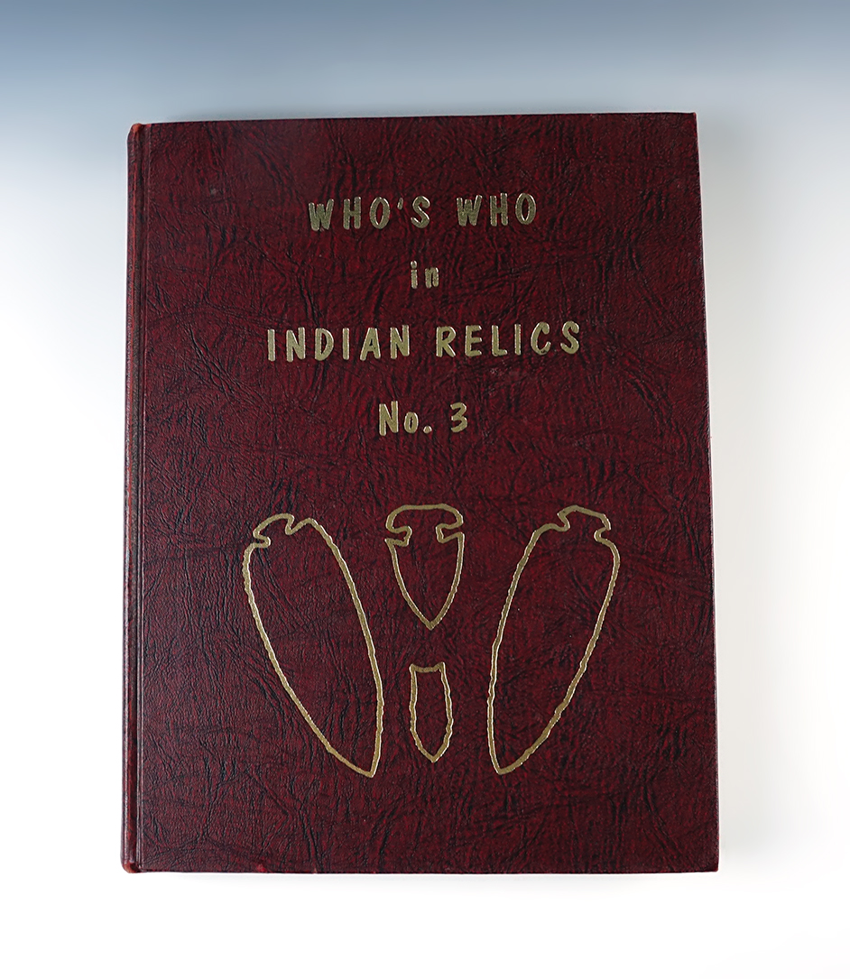 Hardcover Book: "Who's Who in Indian Relics" #3, 1st edition. Very good condition.