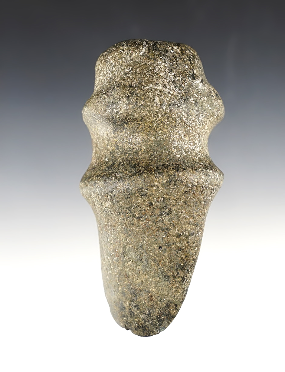 5 1/8" long 3/4 Groove Axe. Found by George Gibbs in Salem, Montgomery Co., Ohio.