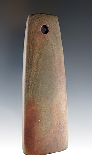 4 1/4" Finely made Trapezoidal Pendant - Franklin Co., Ohio with tallies.