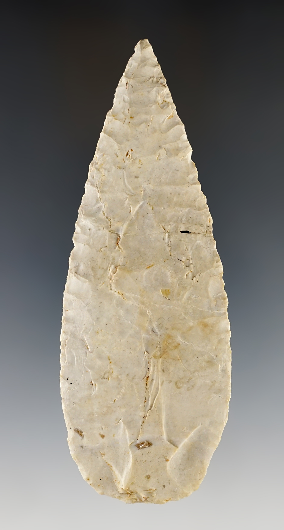 5" Hopewell Cache Blade - St. Clair Co., Illinois. Glued in 2 places. Ex. Shewey, Bogle. COA.