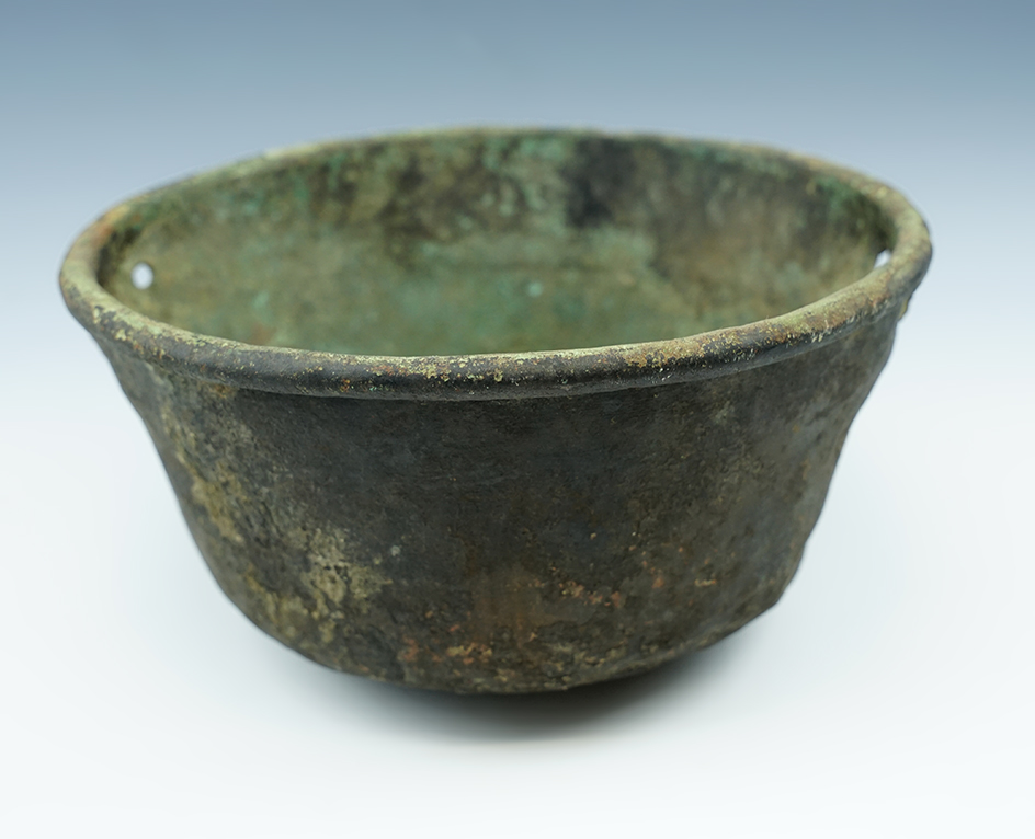 7 1/2" x 5 1/2" tall Copper Cooking Pot found at a historic dig site in Maryland.