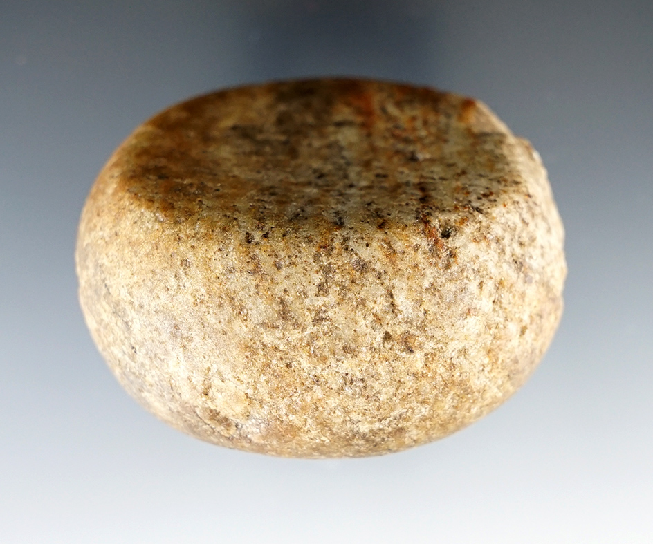 1 15/16" wide Double Cupped Discoidal found in Hamilton Co., Ohio. Ex. Melvin.