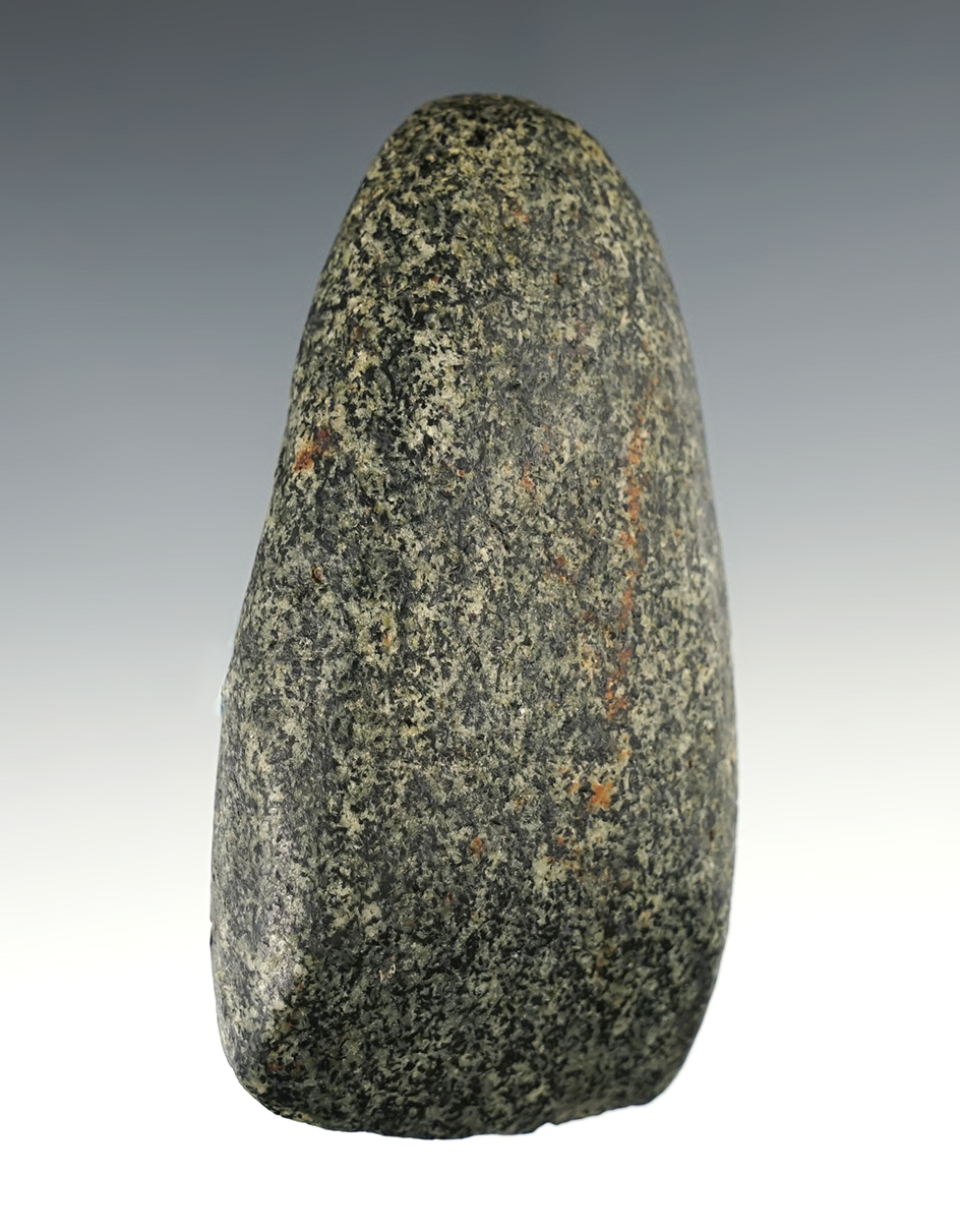 3 11/16" Hardstone Celt found in Hancock Co., Ohio. Nice overall polish.