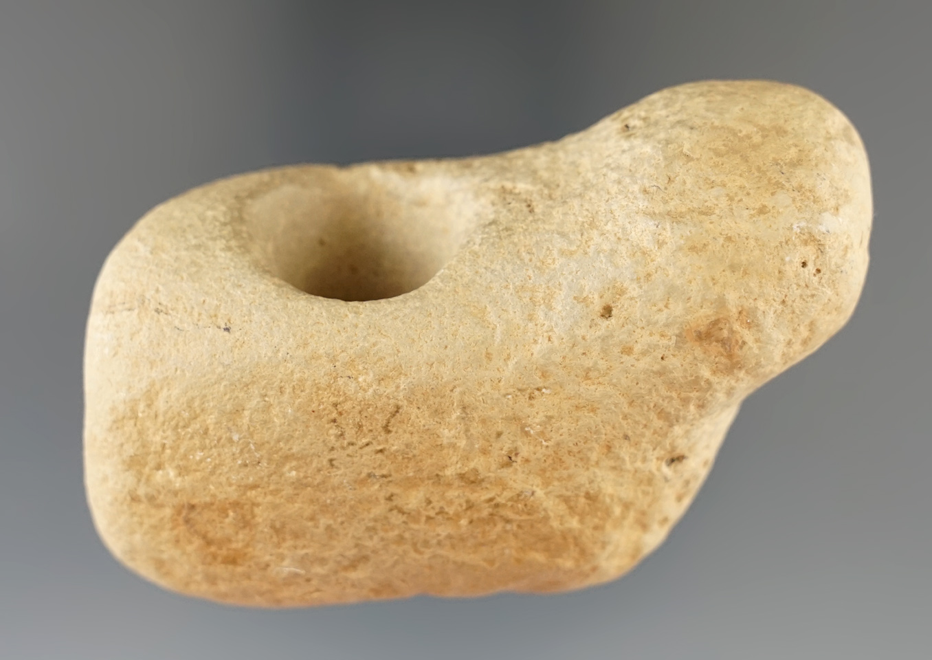 2 33/4" animal effigy Pipe. Found in Ohio. Ex. Edwards, Draeger, and R Saven.