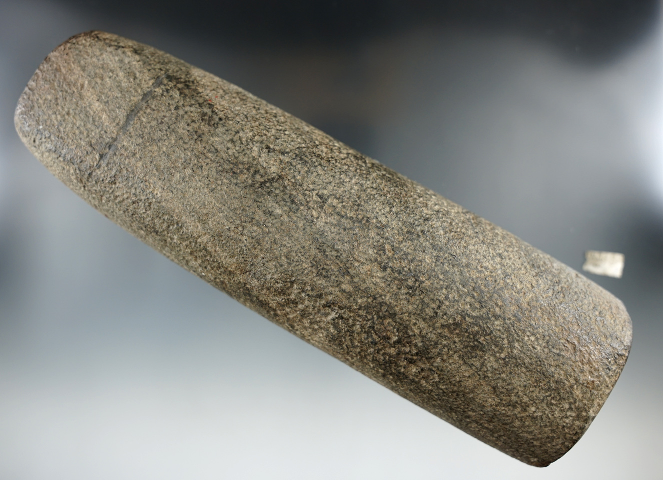 Large! 7 3/4" Banded slate Tube Pipe Preform. Found in Ross Twp, Butler Co, Ohio. Neat relic.