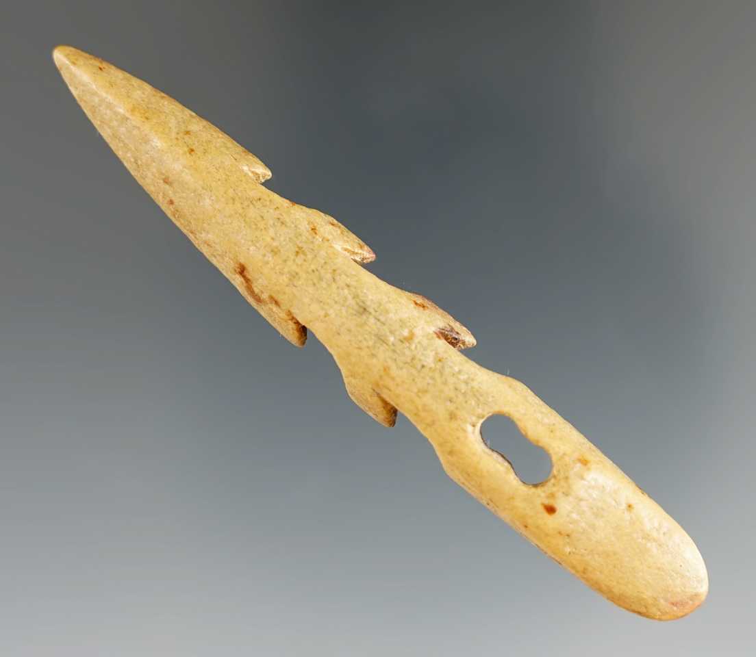 3 1/8" Inuit harpoon foreshaft - Alaska. Comes with a Stermer COA.