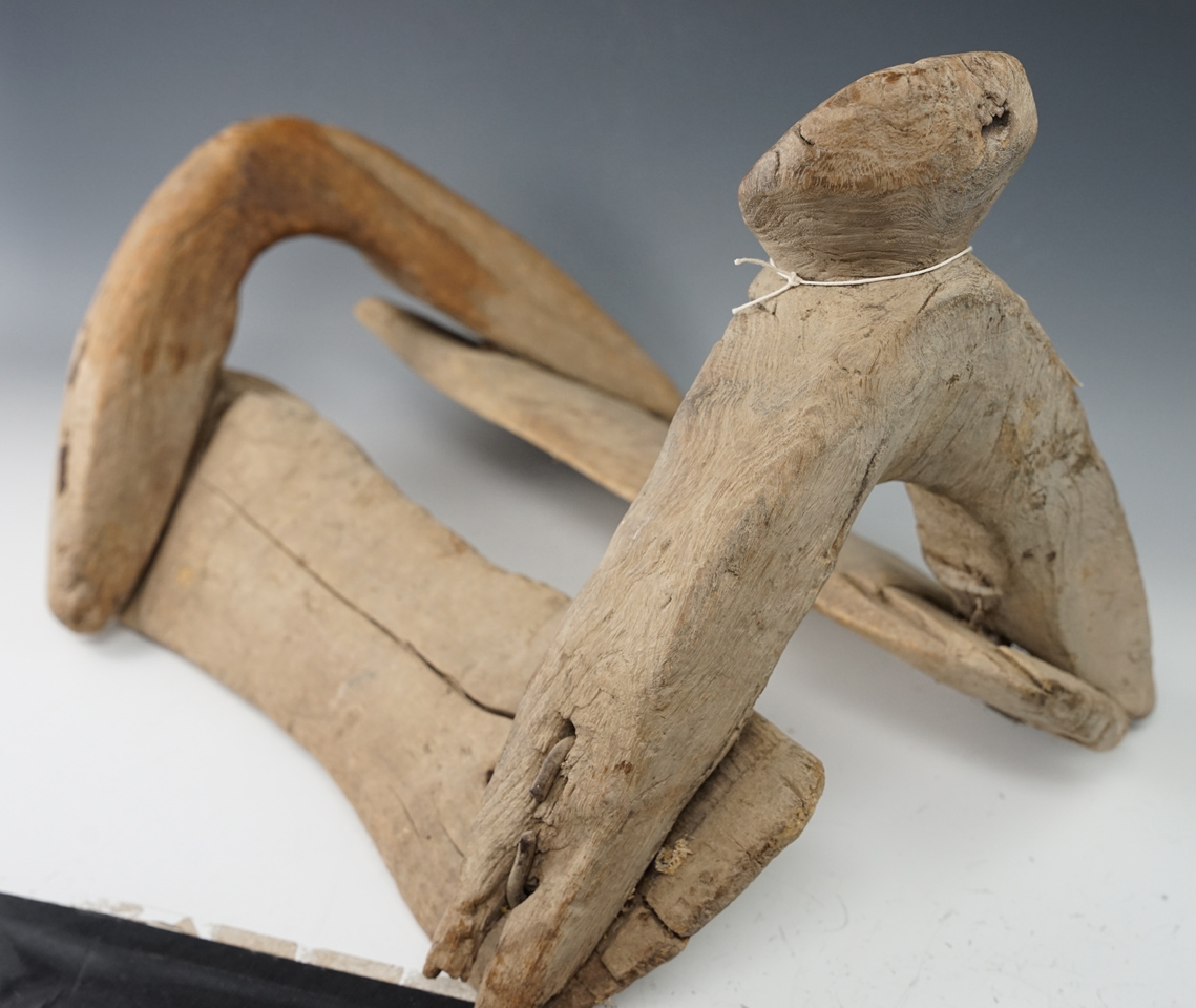 Very unique Indian pack saddle made from wood from the 1800's.Comanchee area of Arizona