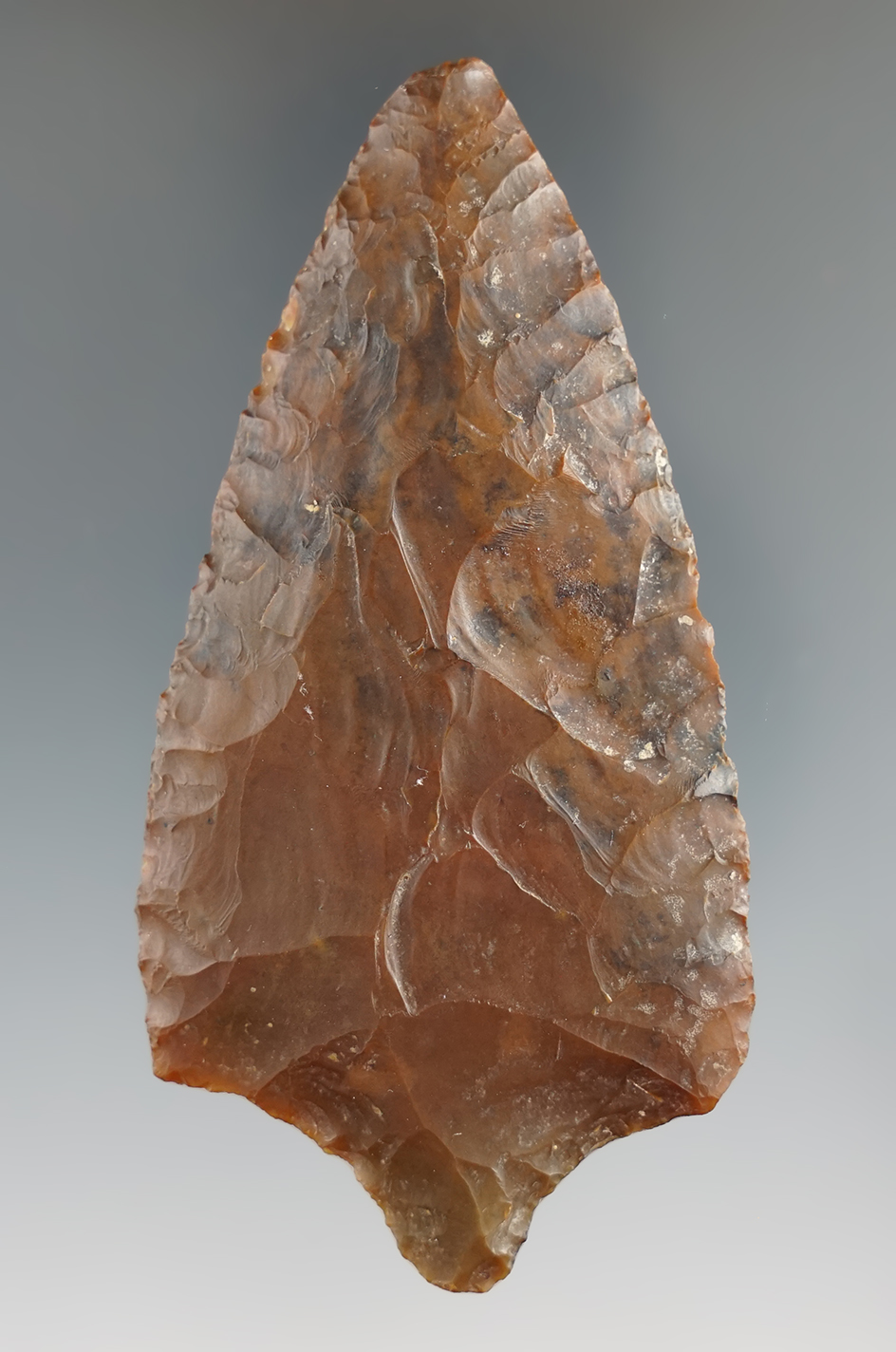 3 5/8" diminishing stem Knife found in Pennsylvania. Comes with a Bennett COA.