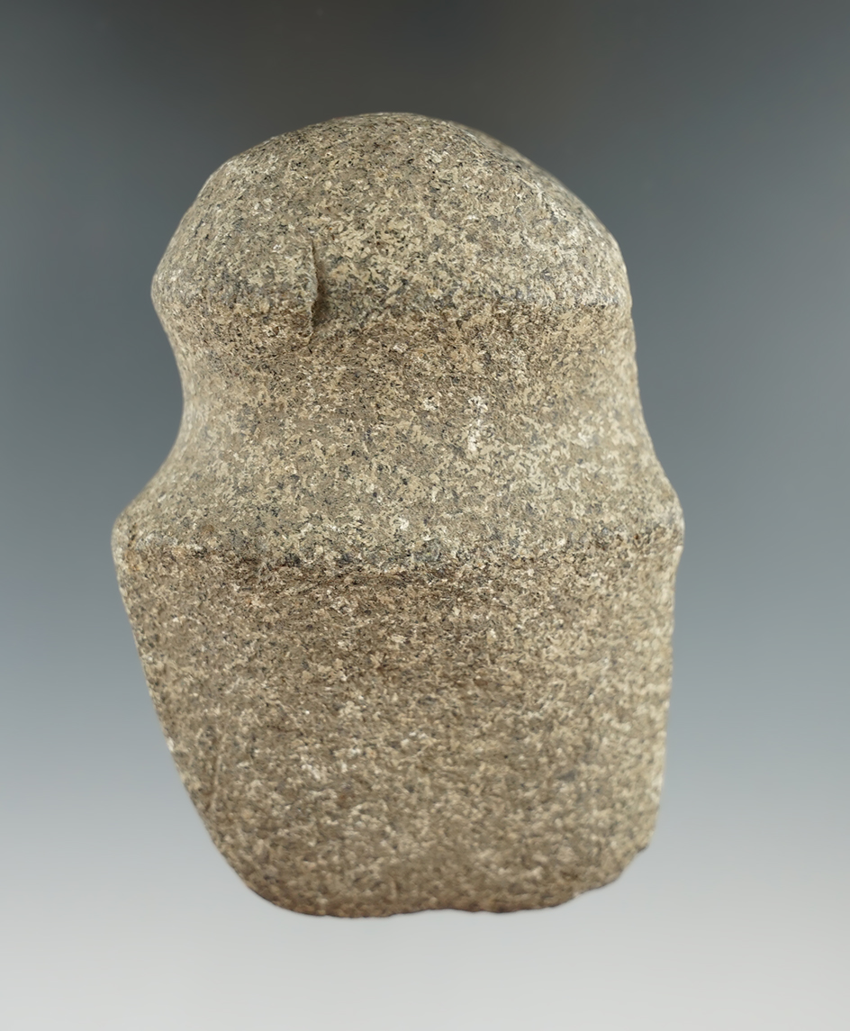 3 11/16" long 3/4 grooved hardstone Axe found in Greene Co., Illinois.