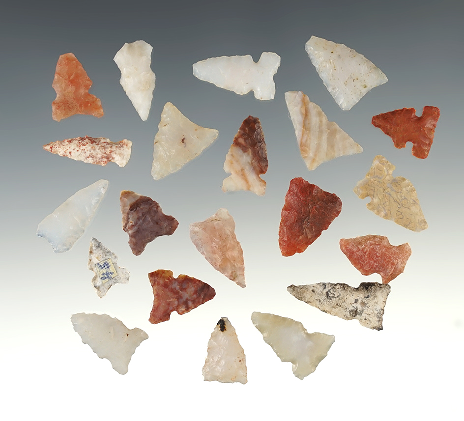 Set of 20 New Mexico points. The largest is 3/4".