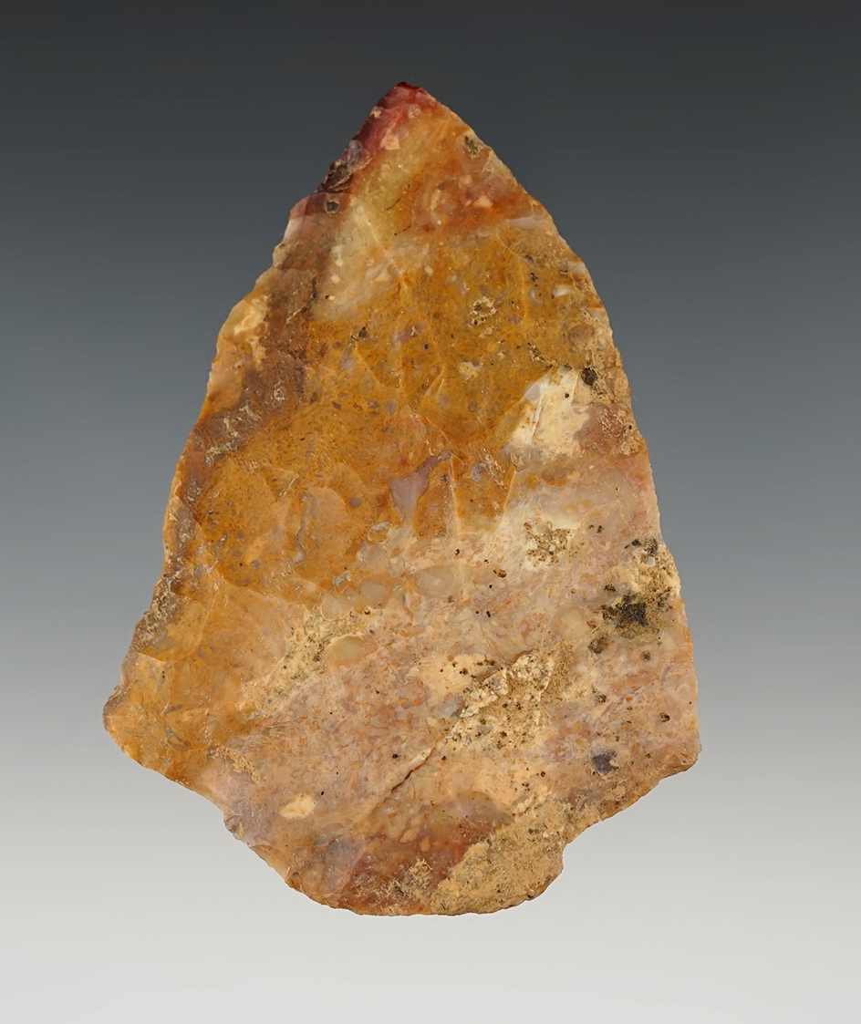 3 3/8" Bascom Blade found in Burke Co., Georgia. Made from Coastal Palins Chert.