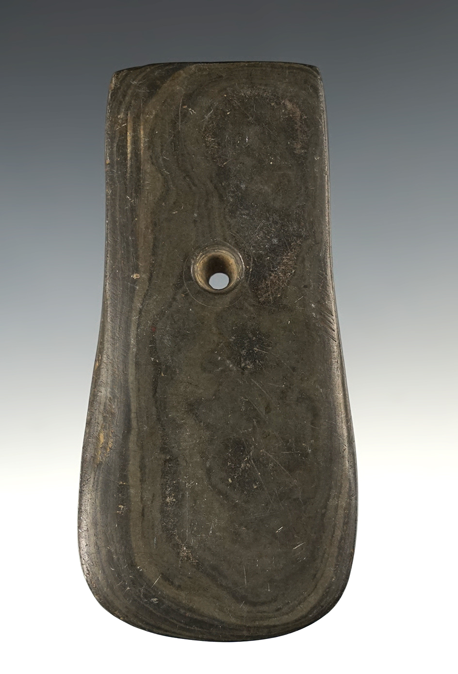 Well patinated 4 1/16" Keyhole Pendant found in Scenery Hill, Pennsylvania. Very well made.