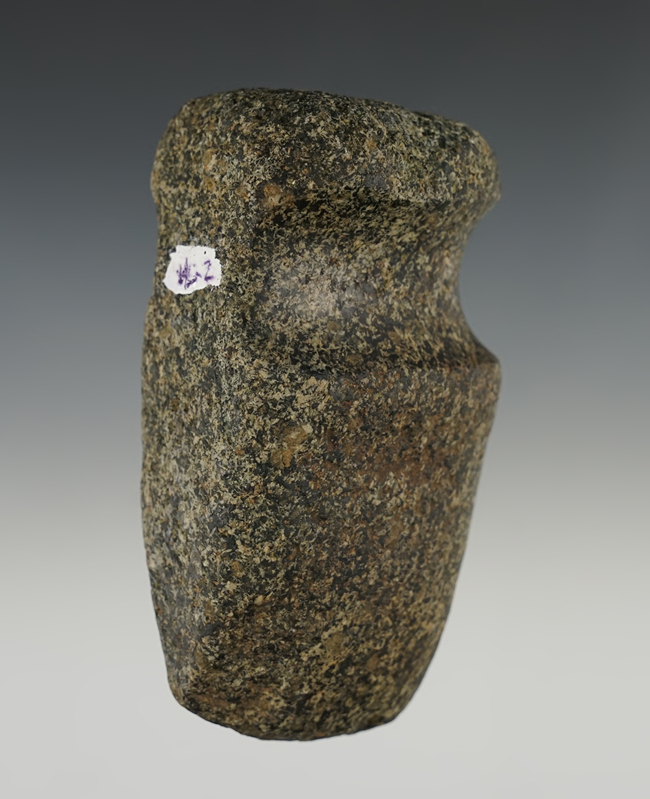 Nice 3 3/4" long 3/4 Grooved Archaic Axe - Jonhson Twp., Champaign Co., OH. Bennett COA.