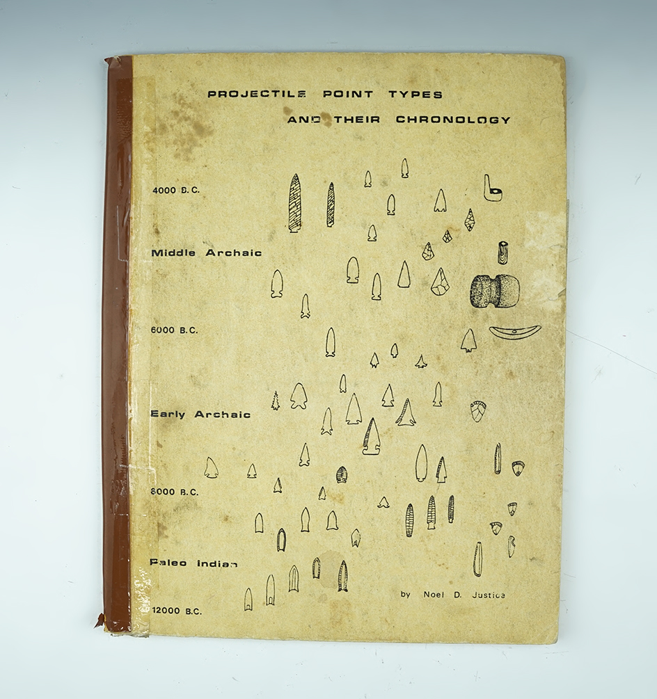 Softcover book in fair condition. "Projectile Point Types and Their Chronology"
